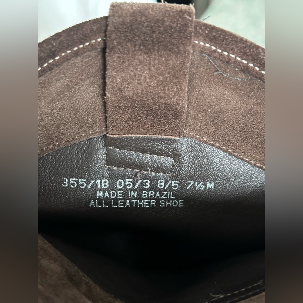 Dr. Scholl's Y2K Brown Suede Western Cowgirl Boots Women's 7.5 Country Bohemian - Picture 14 of 15